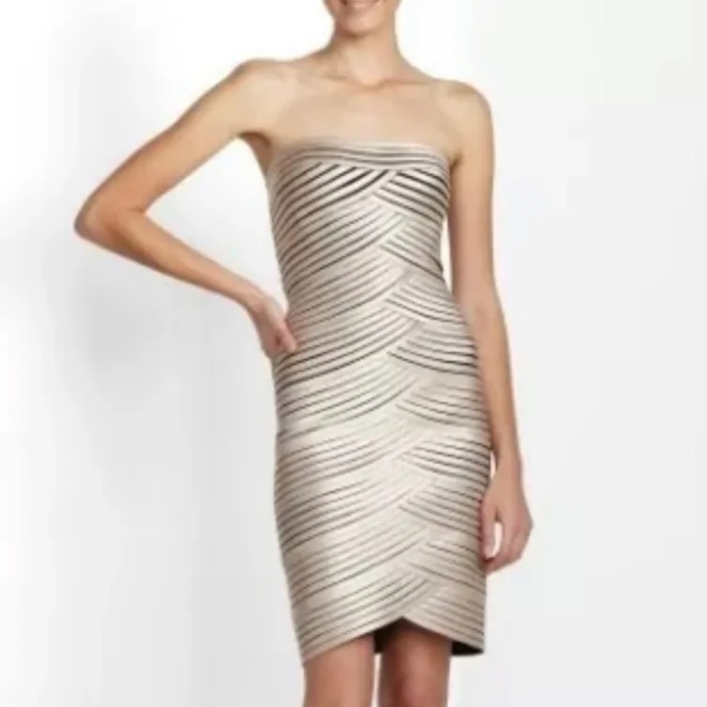 BCBG Strapless Beverly Dress size 4